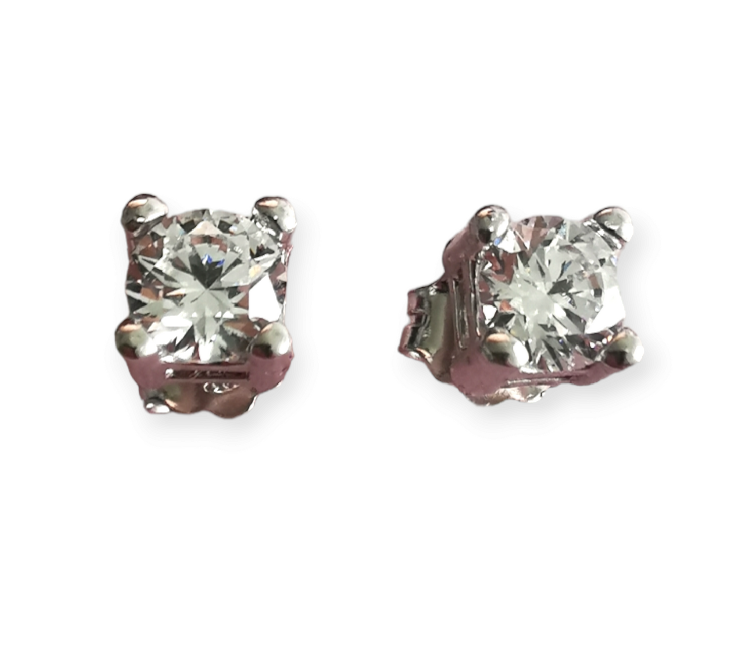 ORECCHINI PUNTO LUCE CON ZIRCONI BIANCHI