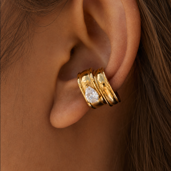 EARCUFF GOCCIA D'ORO