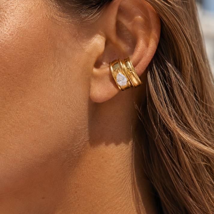 EARCUFF GOCCIA D'ORO