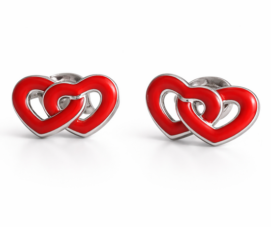 ORECCHINI CUORE INTRECCIO