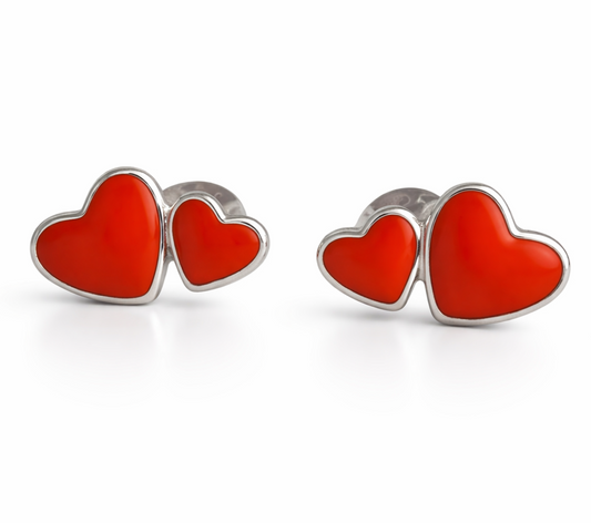 ORECCHINI DOPPIO CUORE
