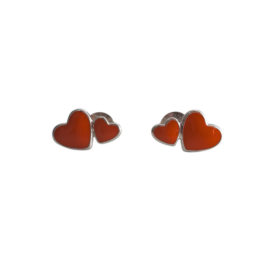 ORECCHINI DOPPIO CUORE